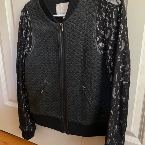 Rebecca Taylor Black Bomber Jacket - Picture 5 of 5